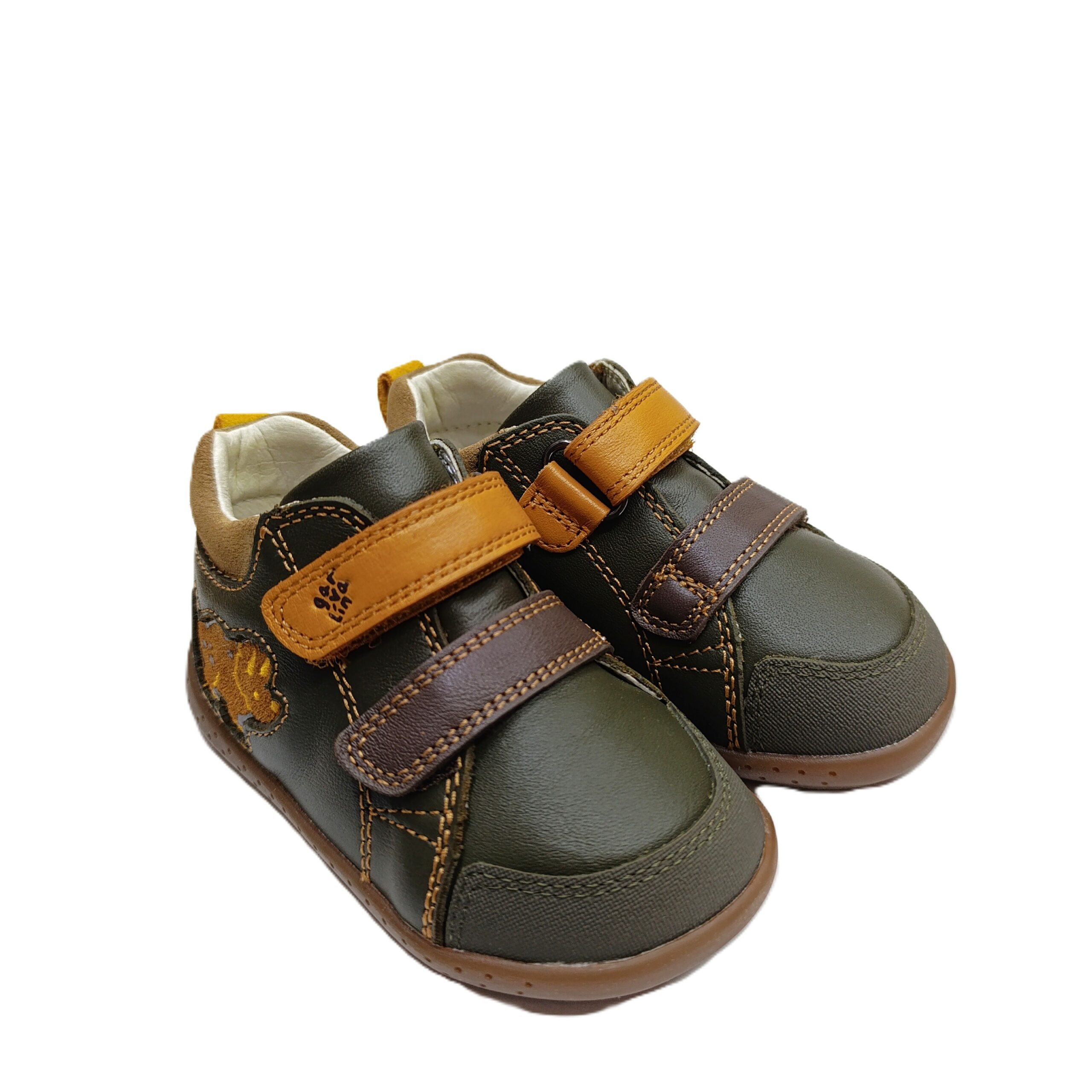 Botita barefoot bebé Garvalín kaki