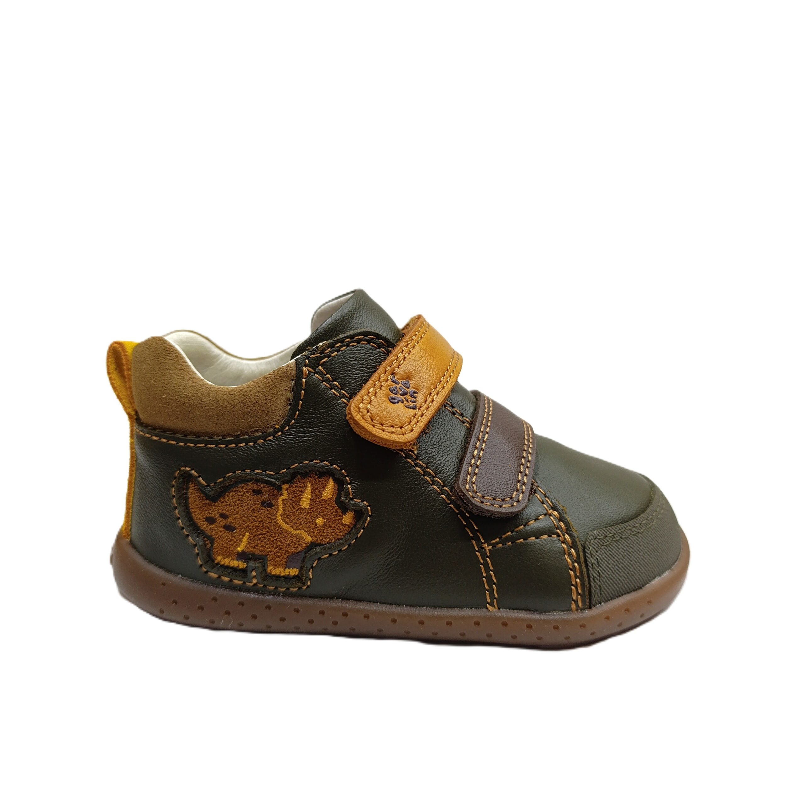 Botita barefoot bebé Garvalín kaki