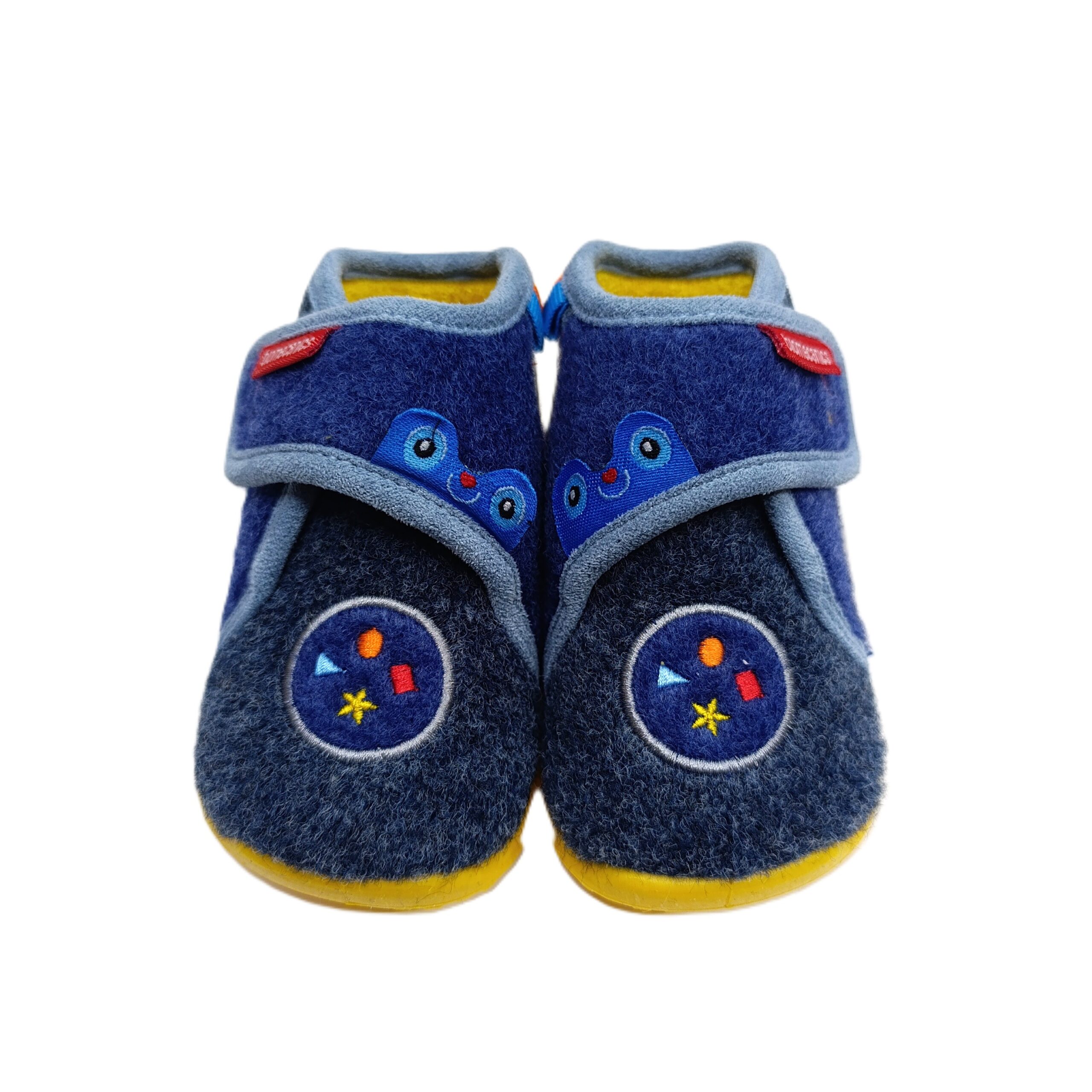 Zapatilla casa barefoot primeros pasos biohome sensorial azul