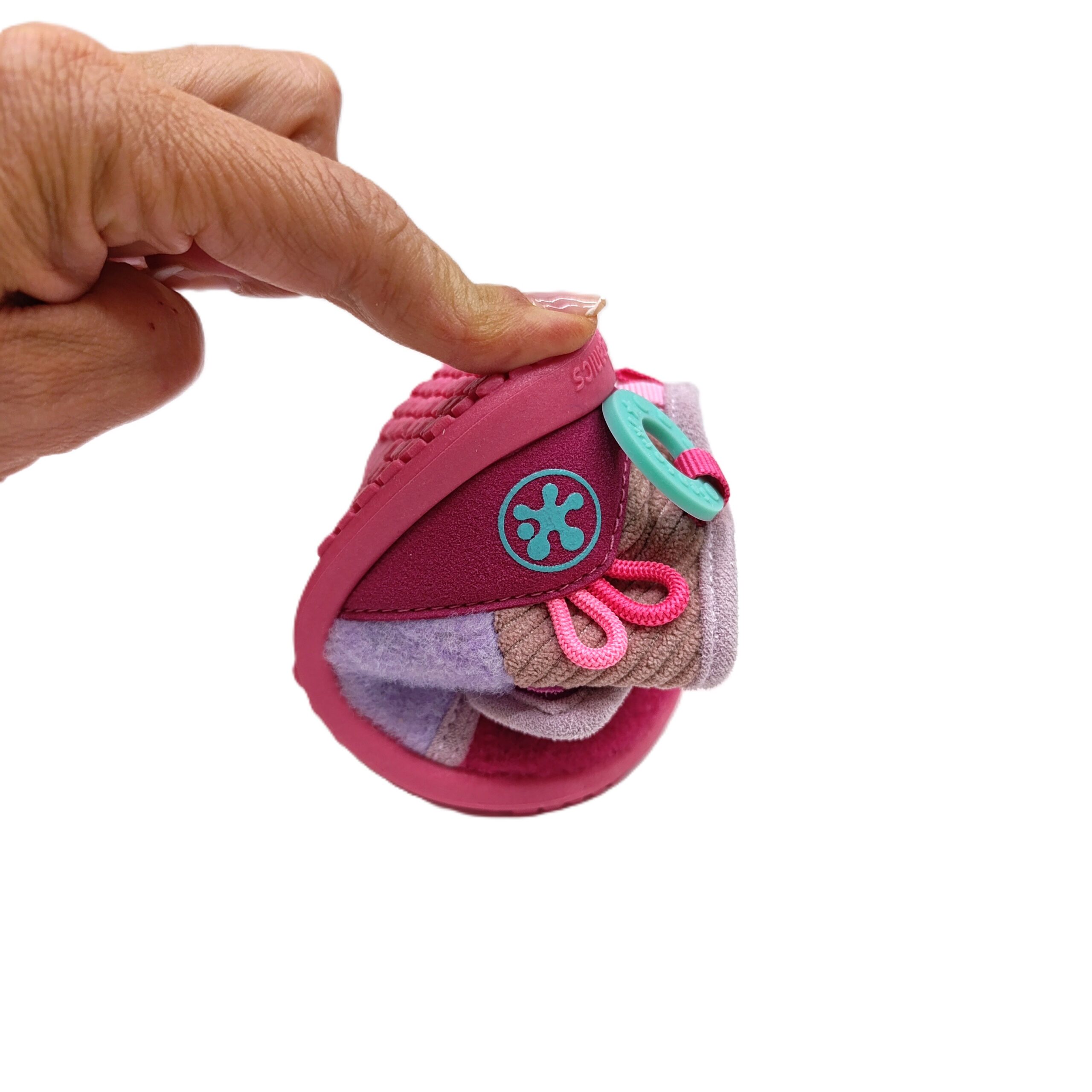 Zapatilla casa barefoot primeros pasos biohome sensorial rosa