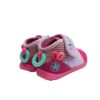 Zapatilla casa barefoot primeros pasos biohome sensorial rosa