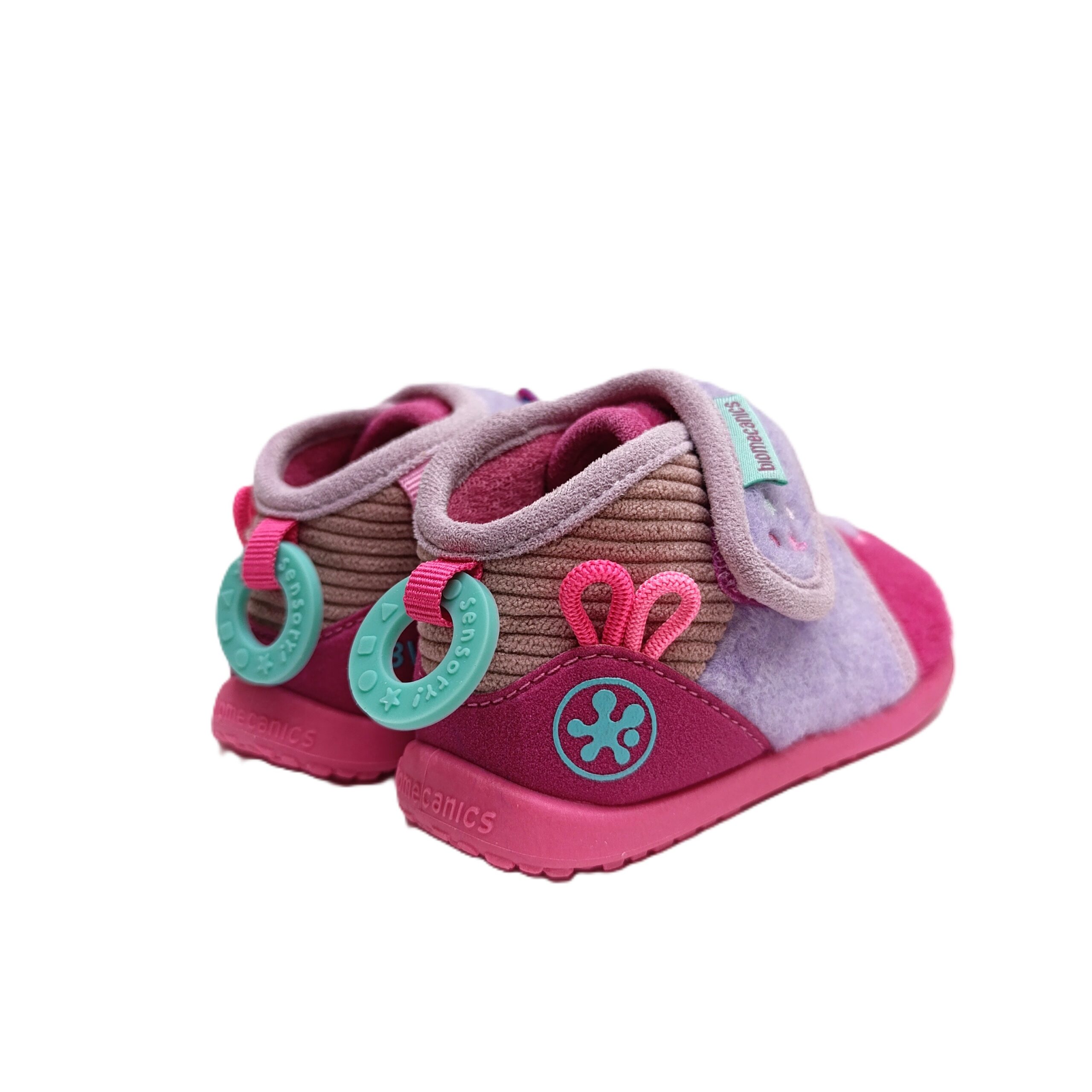 Zapatilla casa barefoot primeros pasos biohome sensorial rosa
