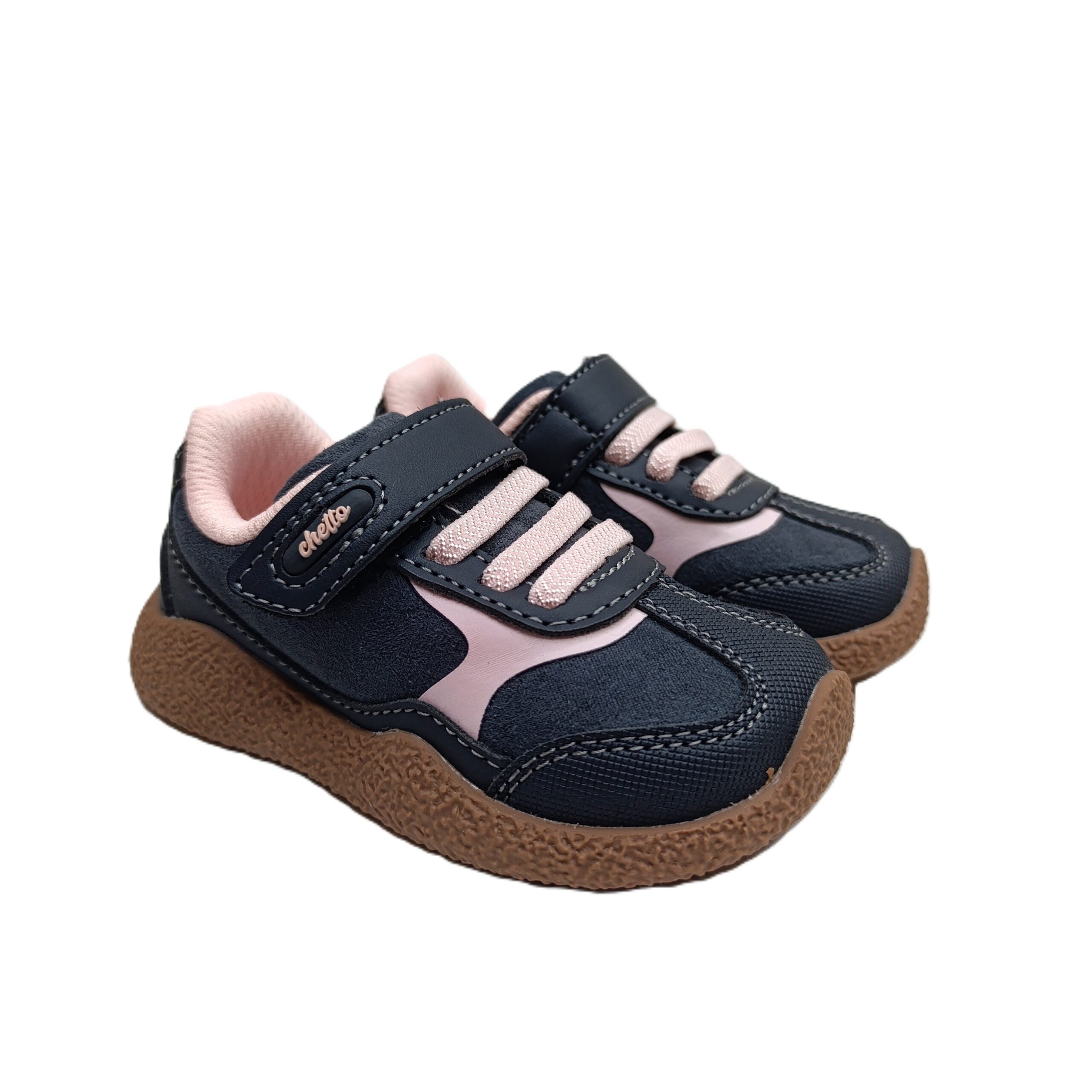 Deportiva barefoot chetto primeros pasos negro/rosa