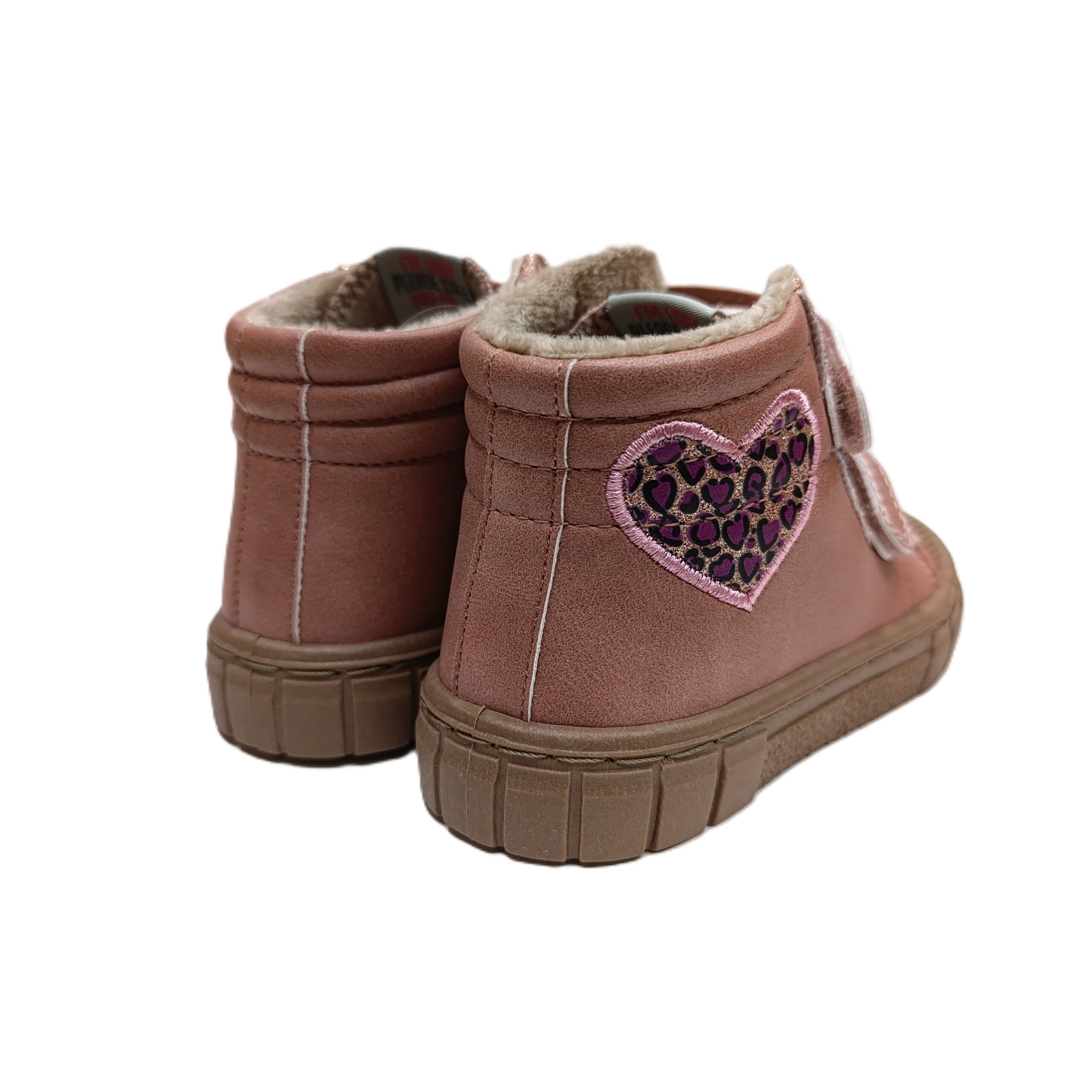 Botín barefoot urban Garvalín rosa corazón 261331