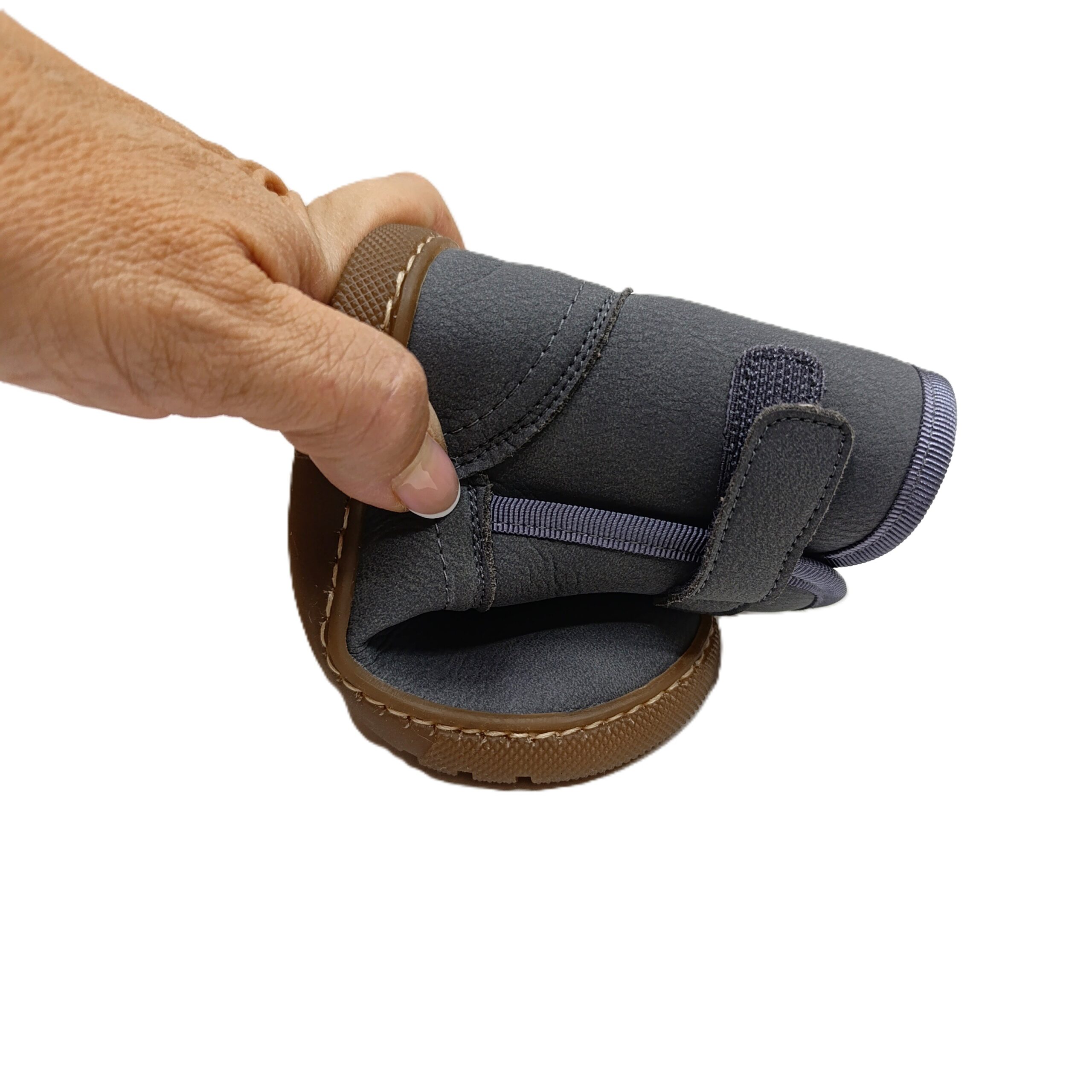 Bota barefoot primeros pasos Pepa Ribera Rep10 Gris