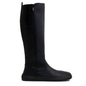 Bota alta barefoot mujer mustang free alask negro