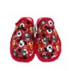 Zapatilla casa chinela Andinas perros rojo