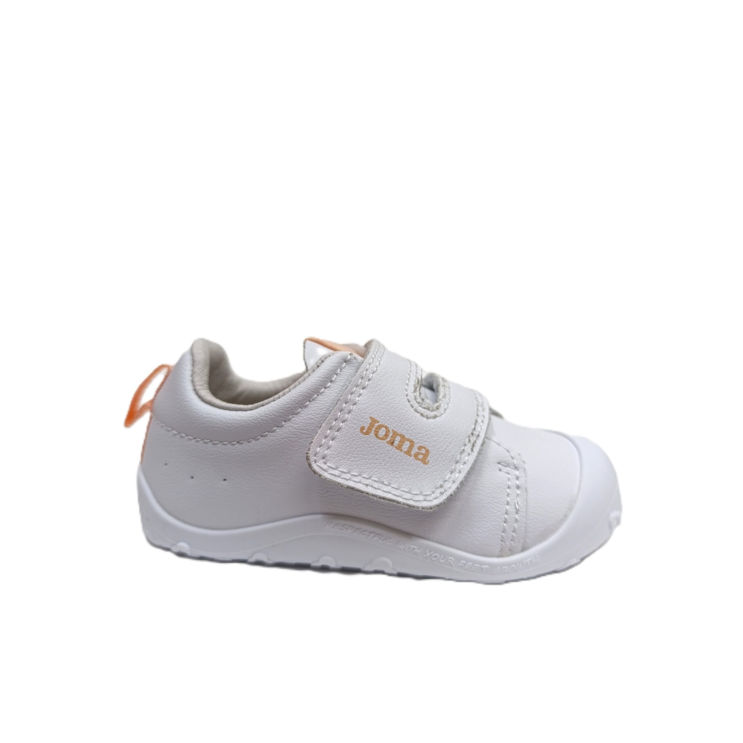 Deportiva barefoot primeros pasos Joma Teddy blanco/rosa