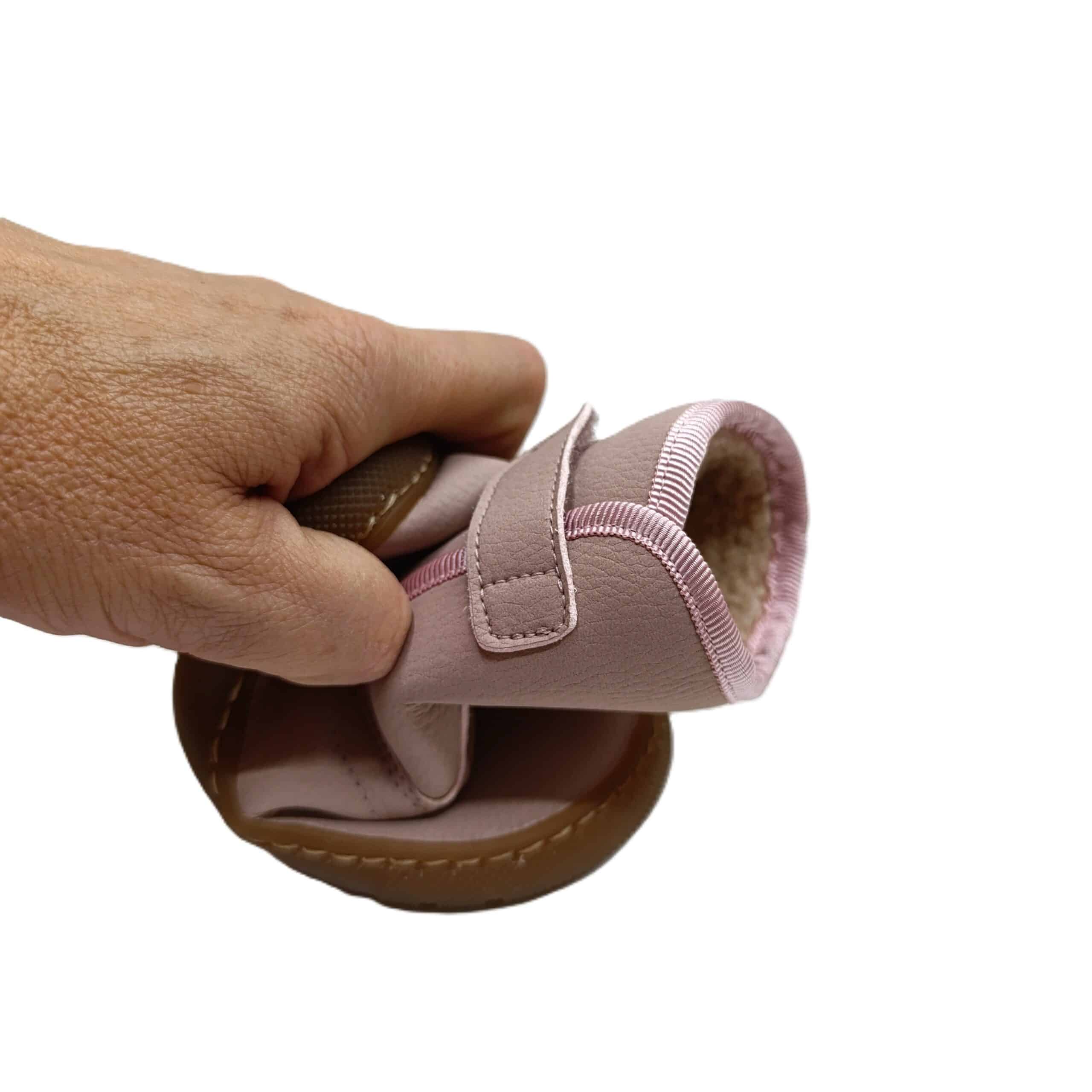 Bota barefoot primeros pasos Pepa Ribera rosa