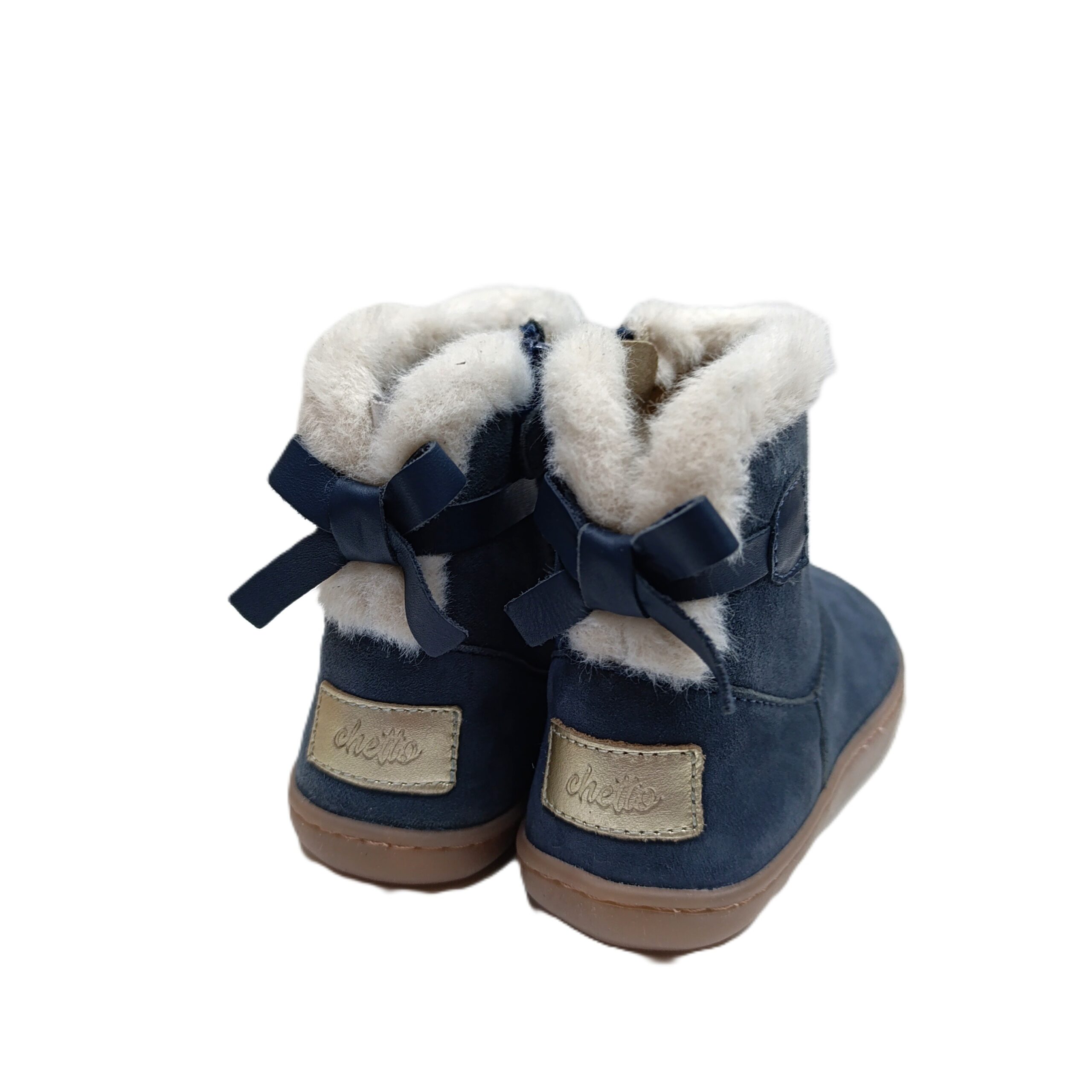 Bota barefoot Chetto piel azul