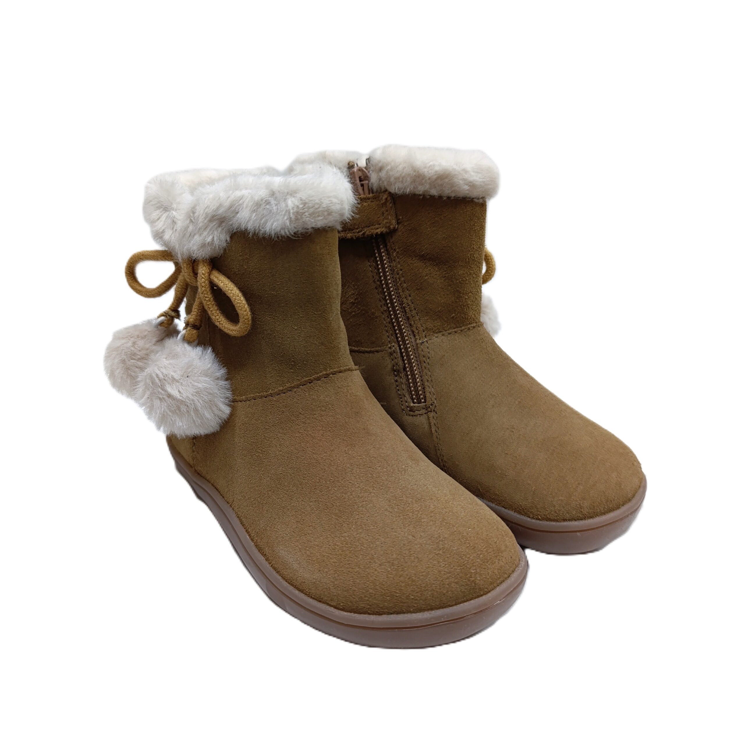 Bota barefoot Chetto camel pompones waterproof
