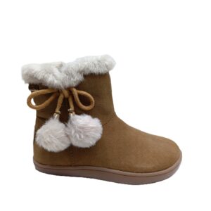 Bota barefoot Chetto camel pompones waterproof