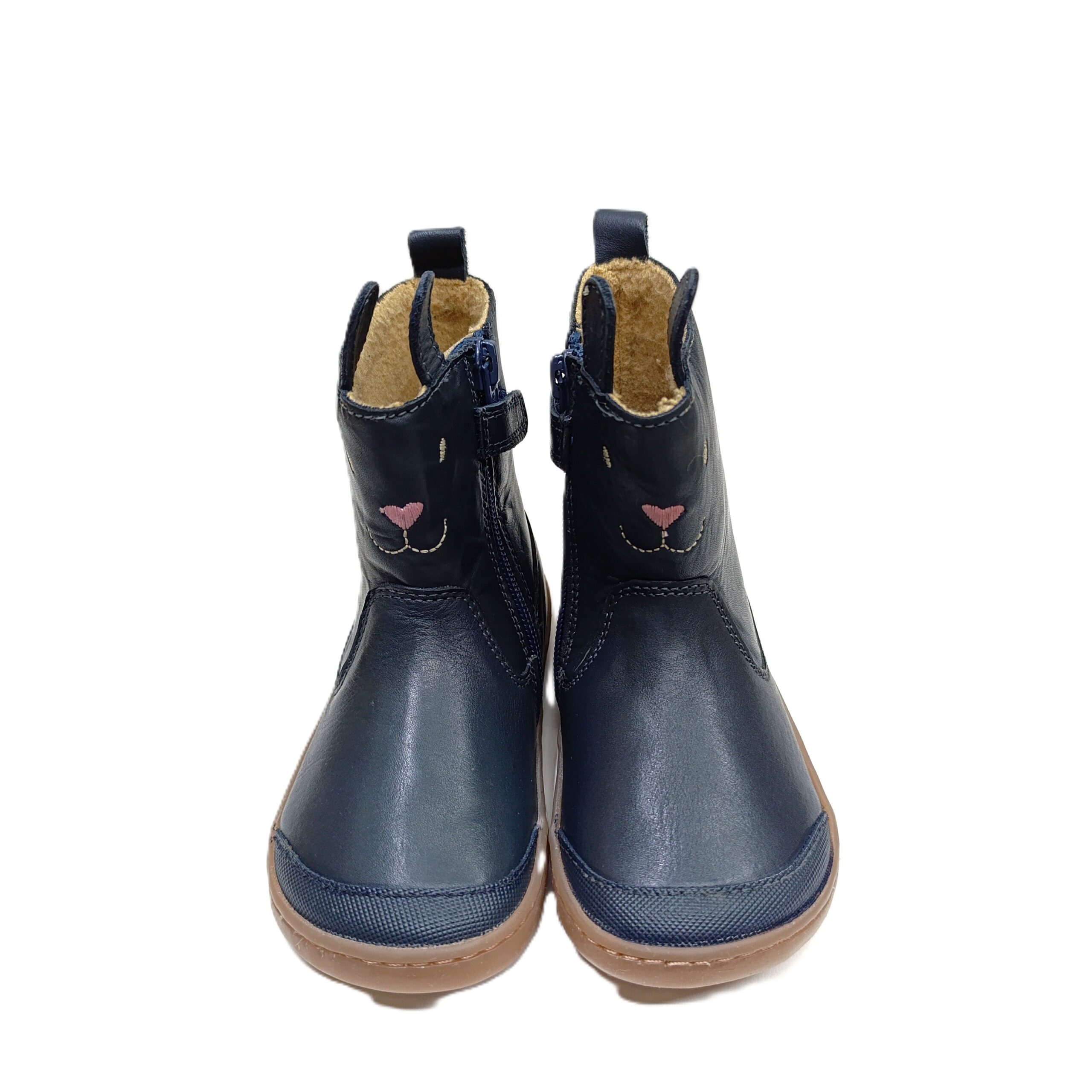 Bota barefoot Chetto piel azul conejito