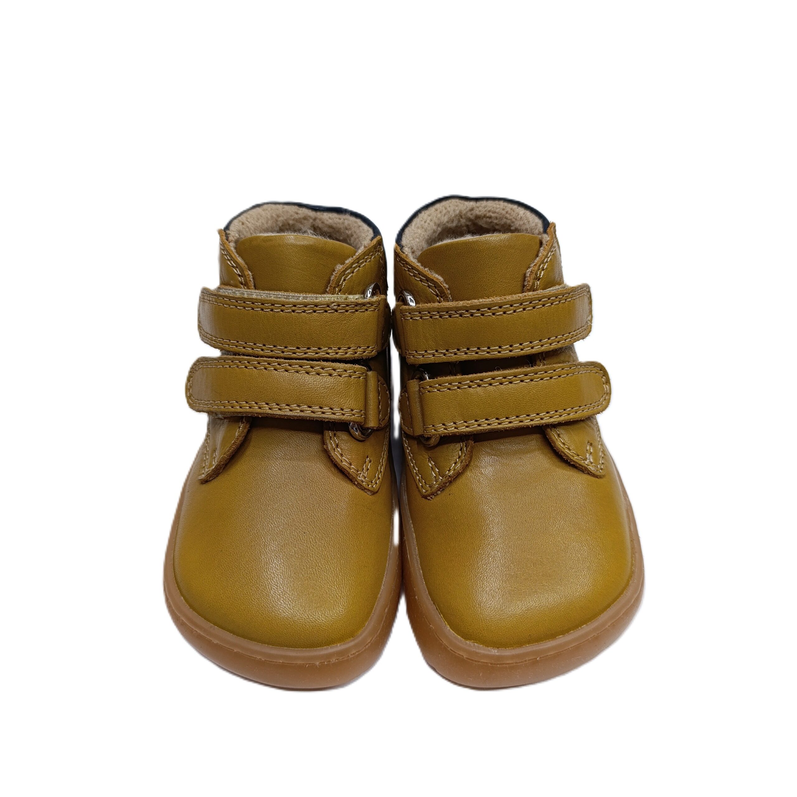 Botita barefoot piel primeros pasos Chetto camel