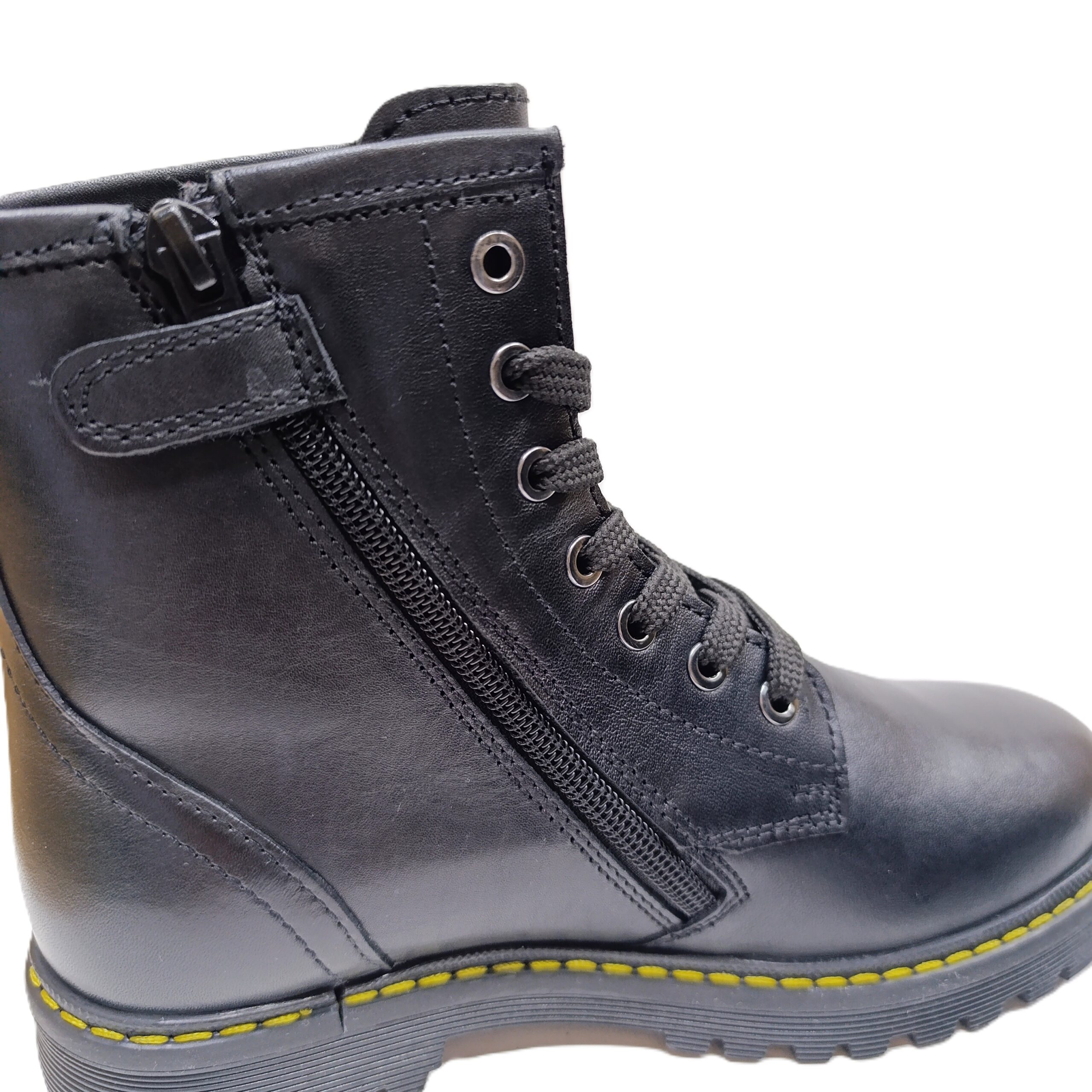 Bota militar piel negro Chetto