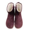 Bota barefoot Chetto serraje burdeos mujer