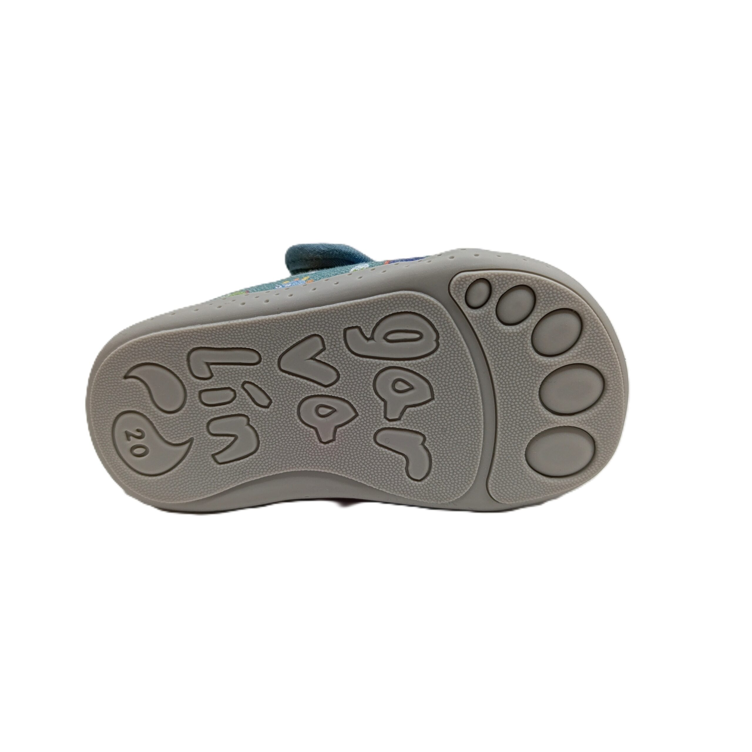 Zapatilla casa barefoot Garvalín 261339 Dinos verde 3 Zapatilla casa barefoot Garvalín dinosaurios