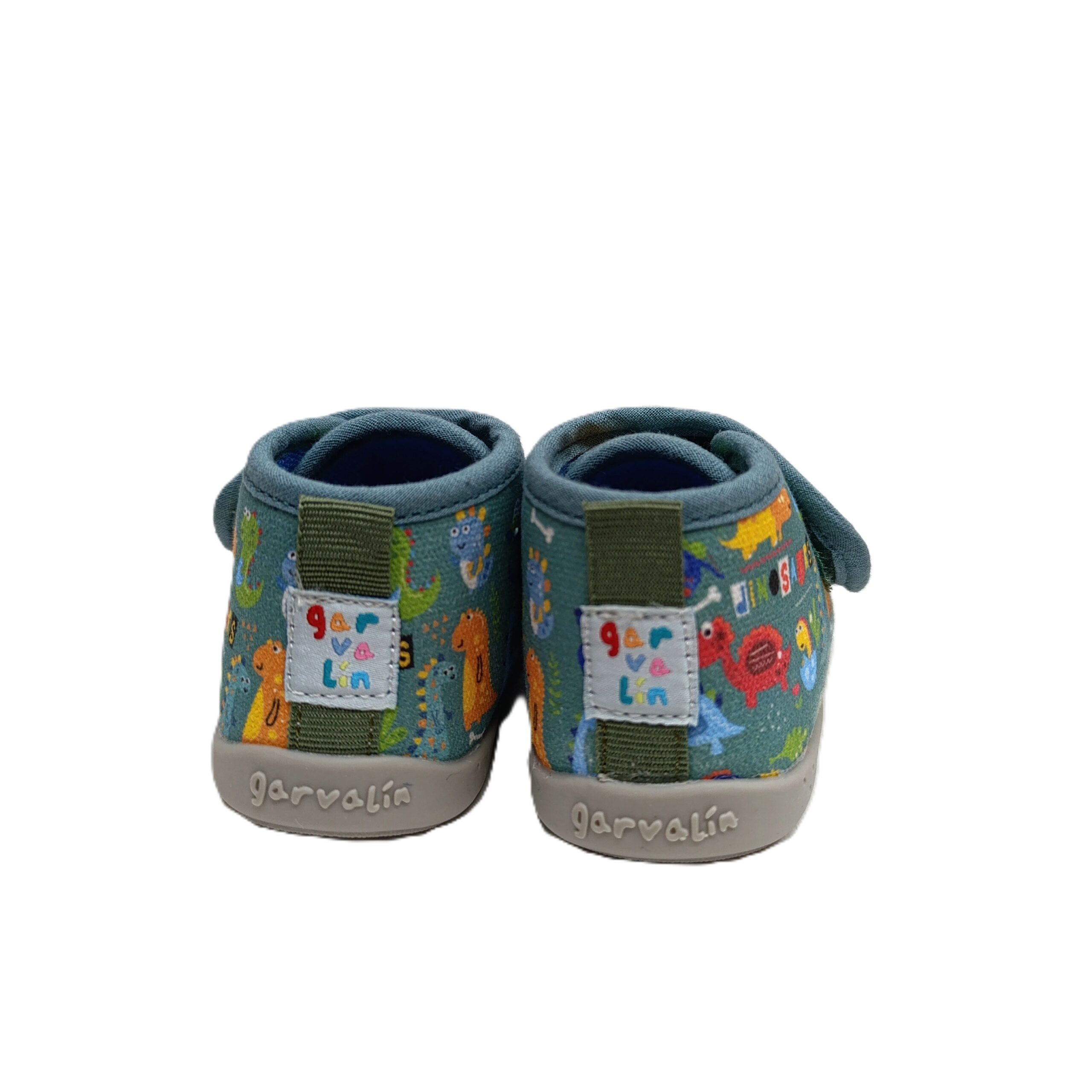 Zapatilla casa barefoot Garvalín 261339 Dinos verde 4 Zapatilla casa barefoot Garvalín dinosaurios