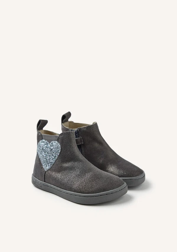 Botin barefooot GIoseppo corazon gris