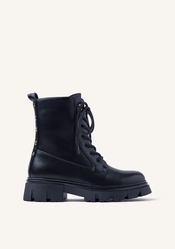 Bota militar Gioseppo niña negro