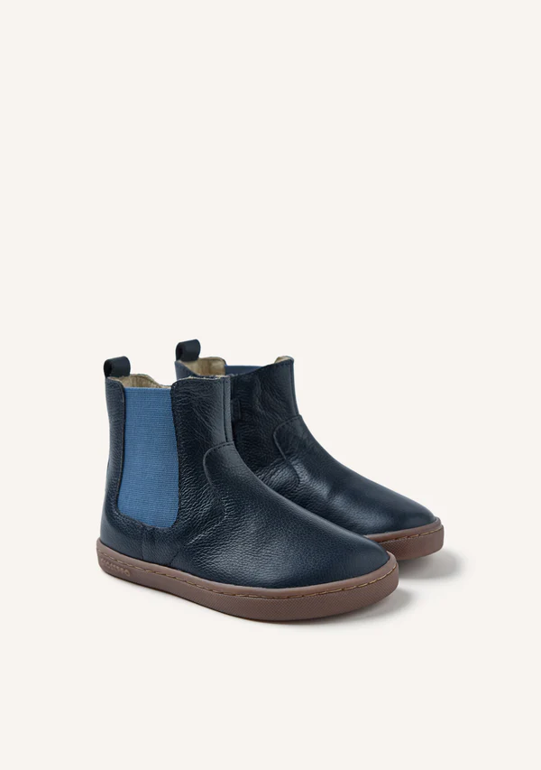 Bota barefoot piel Gioseppo azul