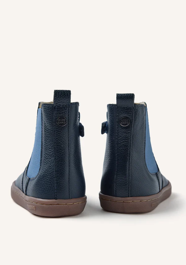 Bota barefoot piel Gioseppo azul