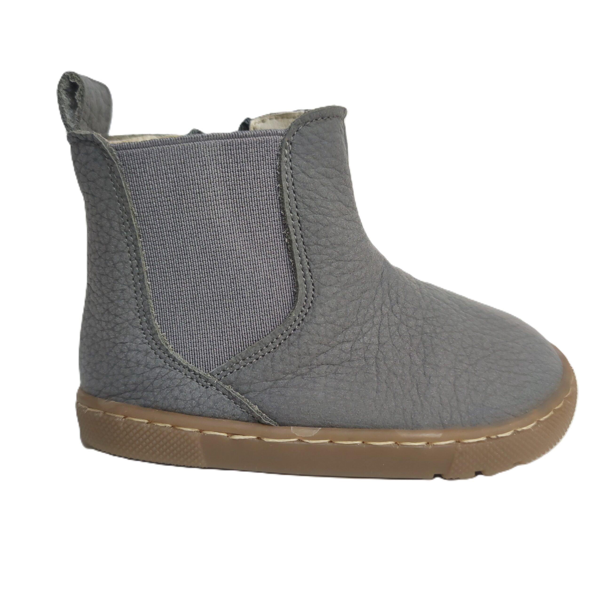 Bota barefoot Pepa Ribera primeros pasos gris