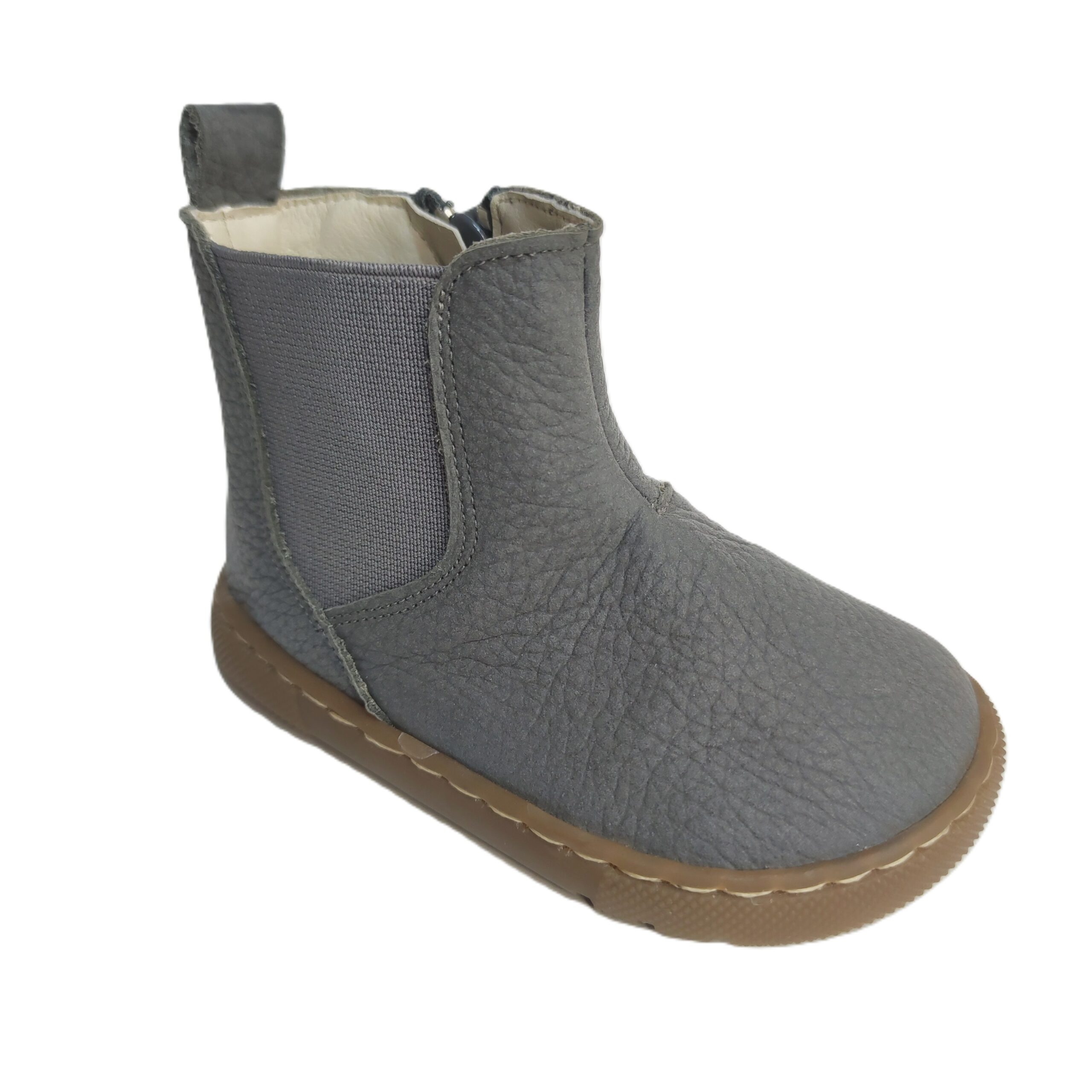 Bota barefoot Pepa Ribera primeros pasos gris