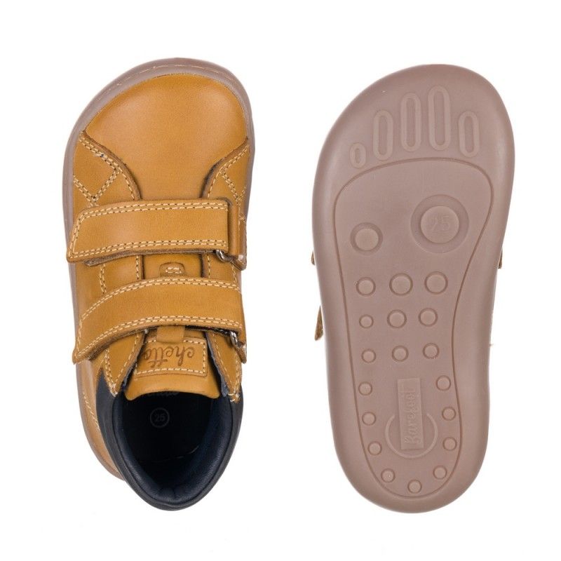 Botin barefoot chetto niño piel camel