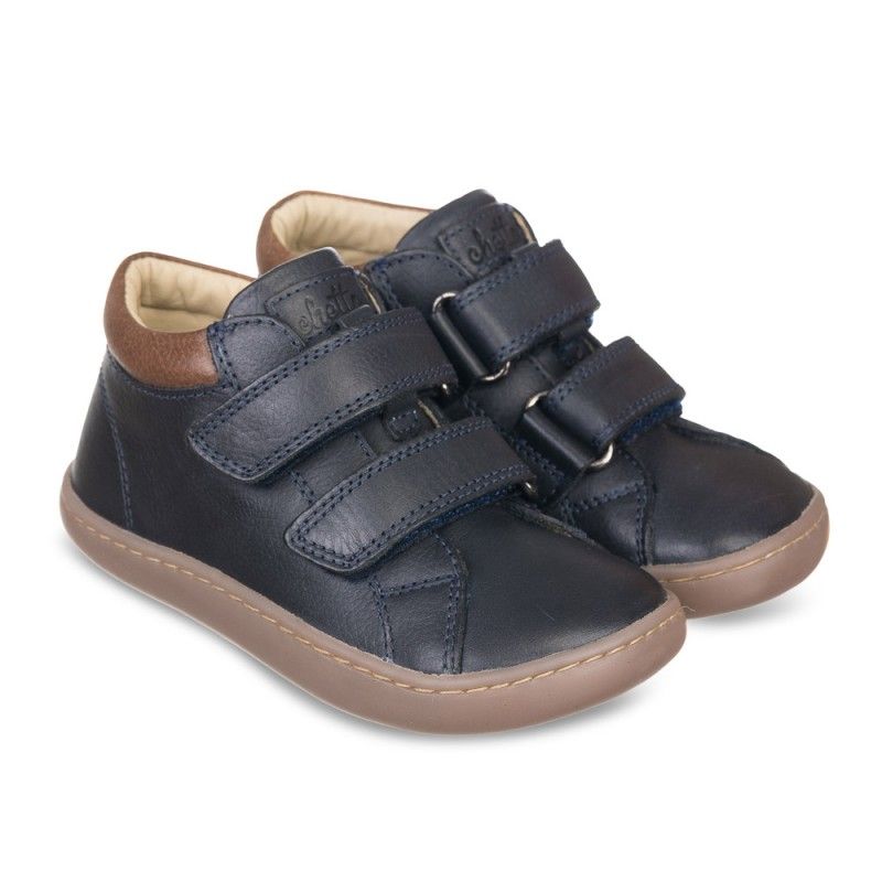 Botín barefoot piel chetto azul marino