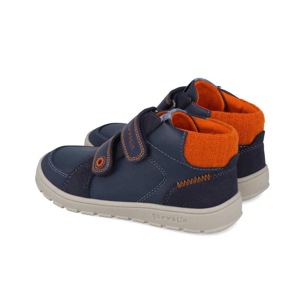 Bota barefoot niño Garvalín azul