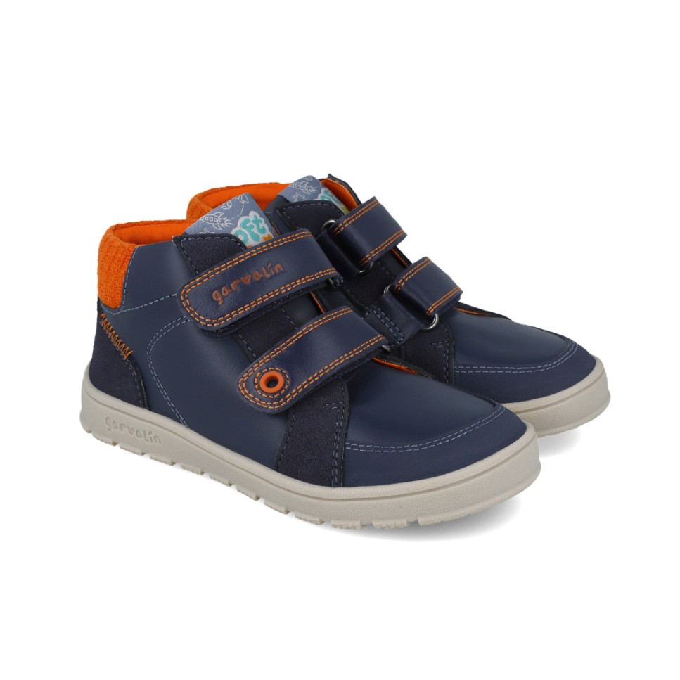 Bota barefoot niño Garvalín azul