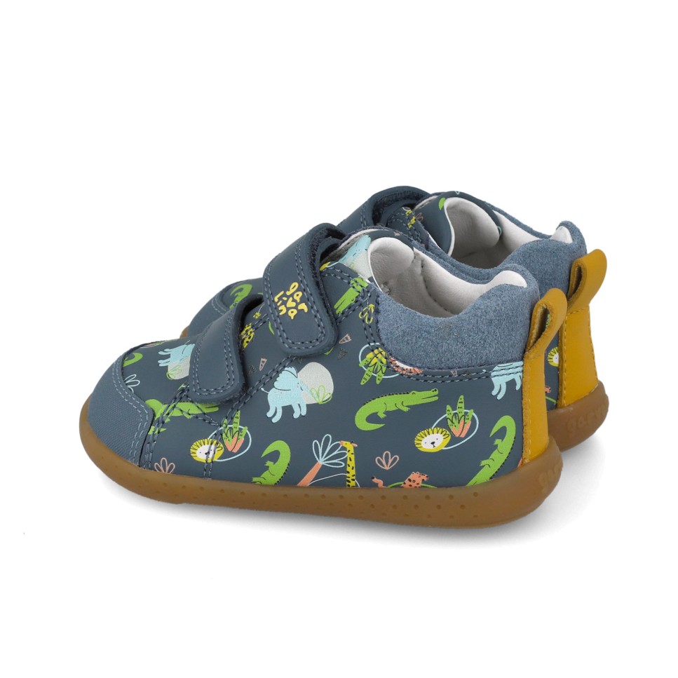 Botín barefoot bebe Garvalín dinosaurios