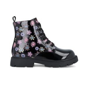 Bota militar garvalin charol flores